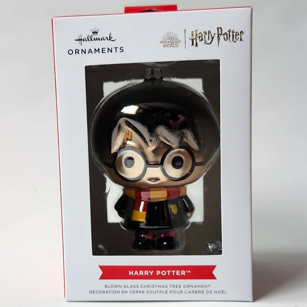 HARRY POTTER Hallmark Ornament BNIP Blown Glass Christmas Tree Ornament